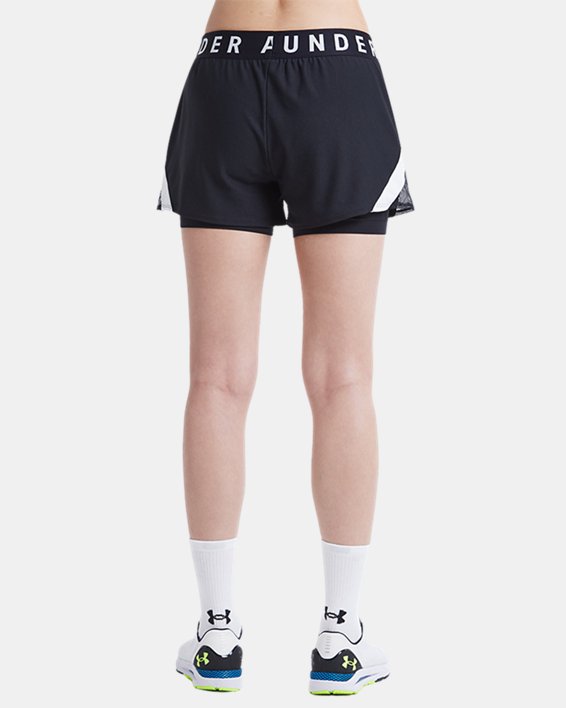 Damen UA Play Up 2-in-1-Shorts, Black, pdpMainDesktop image number 1